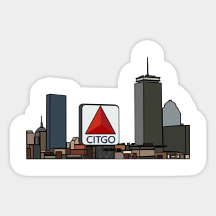 Boston Skyline Sticker